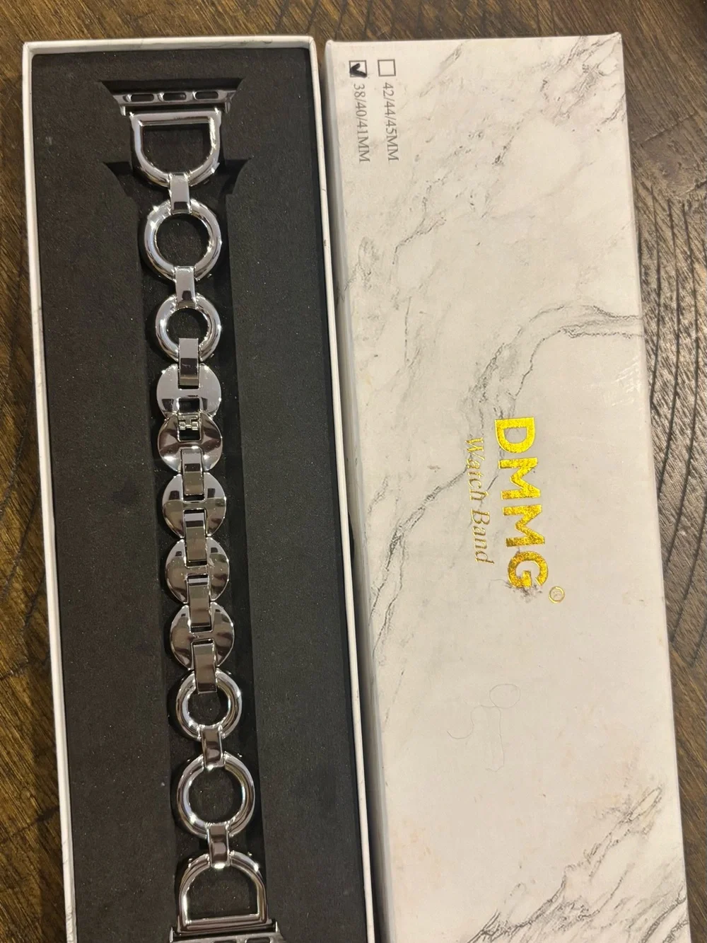 Mango Silver Chain-Link Women's Watch Band size 38/40/41mm